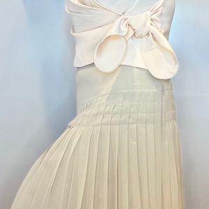 Calvin Klein Vintage Silk Pleated Skirt